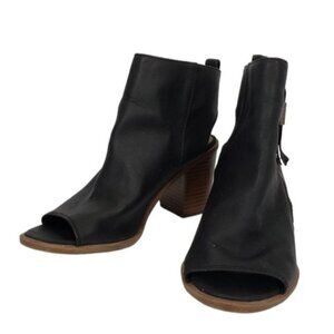 Circus Sam Edelman Kammi Black Peep Toe Ankle Bootie Open back Size 7.5